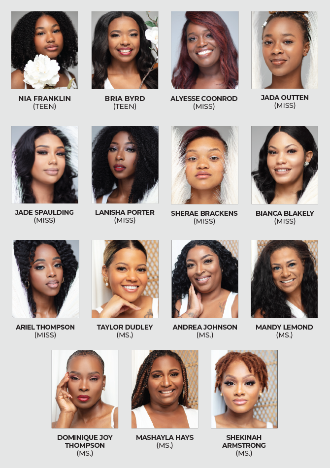 Detail image of Pageant contestants for Miss Black Kentucky story.